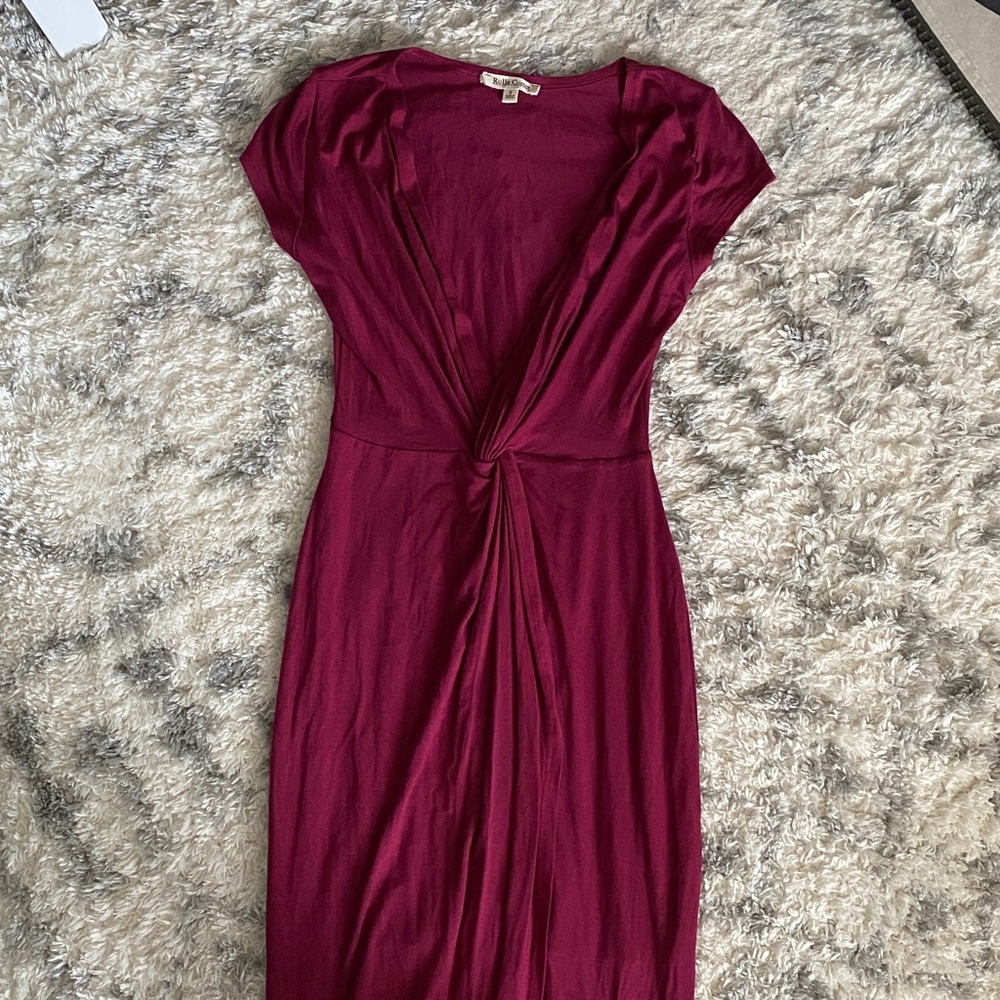 Rolla Coster - Deep V Neck Open Cut Maxi Dress
